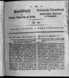 Amtsblatt der K&ouml;niglichen Regierung zu Posen. 1826.10.31 Nro.44