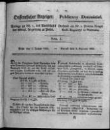 Oeffentlicher Anzeiger. 1826.01.03 Nro.1