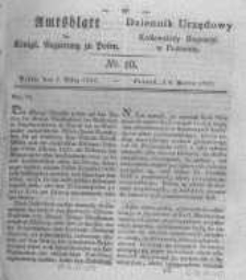 Amtsblatt der K&ouml;niglichen Regierung zu Posen. 1830.03.09 Nro.10