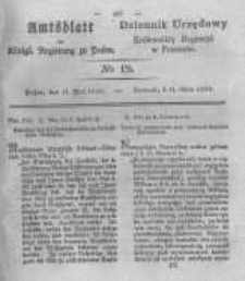 Amtsblatt der K&ouml;niglichen Regierung zu Posen. 1830.05.11 Nro.19