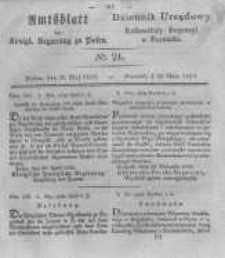 Amtsblatt der Königlichen Regierung zu Posen. 1830.05.25 Nro.21