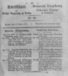 Amtsblatt der Königlichen Regierung zu Posen. 1830.06.29 Nro.26