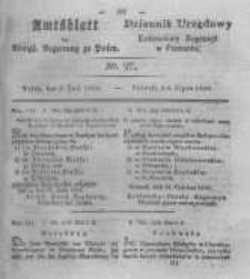 Amtsblatt der K&ouml;niglichen Regierung zu Posen. 1830.07.06 Nro.27