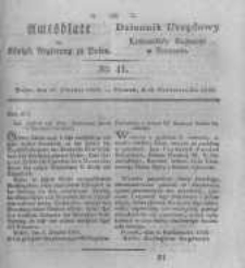 Amtsblatt der K&ouml;niglichen Regierung zu Posen. 1830.10.12 Nro.41