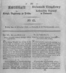 Amtsblatt der Königlichen Regierung zu Posen. 1830.10.19 Nro.42