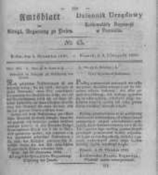 Amtsblatt der Königlichen Regierung zu Posen. 1830.11.09 Nro.45