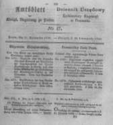 Amtsblatt der K&ouml;niglichen Regierung zu Posen. 1830.11.23 Nro.47