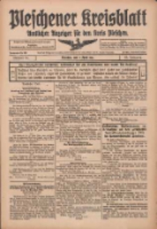 Pleschener Kreisblatt: Amtlicher Anzeiger für den Kreis Pleschen 1915.04.07 Jg.63 Nr28