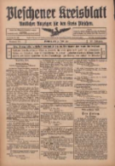 Pleschener Kreisblatt: Amtlicher Anzeiger f&uuml;r den Kreis Pleschen 1915.04.10 Jg.63 Nr29