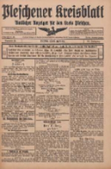 Pleschener Kreisblatt: Amtlicher Anzeiger für den Kreis Pleschen 1915.04.17 Jg.63 Nr31