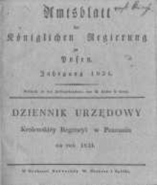 Amtsblatt der K&ouml;niglichen Regierung zu Posen. 1831.01.04 Nro.1