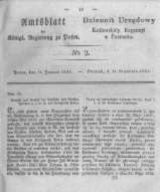 Amtsblatt der K&ouml;niglichen Regierung zu Posen. 1831.01.11 Nro.2