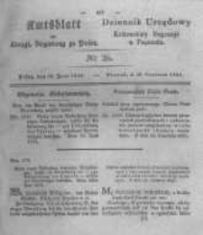 Amtsblatt der K&ouml;niglichen Regierung zu Posen. 1831.06.28 Nro.26