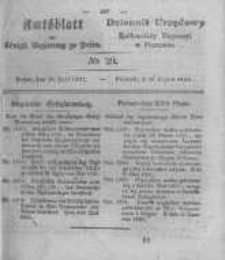 Amtsblatt der K&ouml;niglichen Regierung zu Posen. 1831.07.19 Nro.29