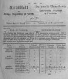 Amtsblatt der K&ouml;niglichen Regierung zu Posen. 1831.08.16 Nro.33