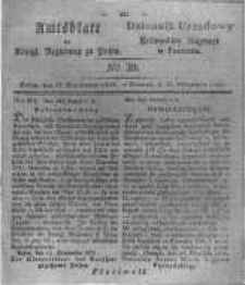 Amtsblatt der K&ouml;niglichen Regierung zu Posen. 1831.09.27 Nro.39