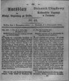 Amtsblatt der K&ouml;niglichen Regierung zu Posen. 1831.11.01 Nro.44