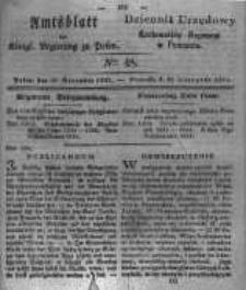 Amtsblatt der K&ouml;niglichen Regierung zu Posen. 1831.11.29 Nro.48