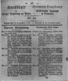 Amtsblatt der K&ouml;niglichen Regierung zu Posen. 1831.12.13 Nro.50