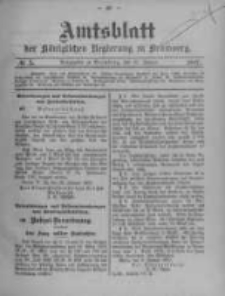 Amtsblatt der K&ouml;niglichen Preussischen Regierung zu Bromberg. 1907.01.31 No.5