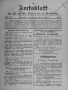 Amtsblatt der K&ouml;niglichen Preussischen Regierung zu Bromberg. 1907.04.25 No.17