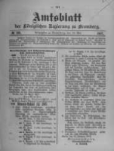 Amtsblatt der K&ouml;niglichen Preussischen Regierung zu Bromberg. 1907.05.16 No.20