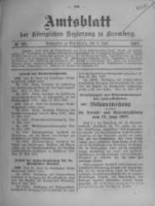 Amtsblatt der K&ouml;niglichen Preussischen Regierung zu Bromberg. 1907.06.06 No.23
