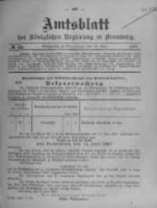 Amtsblatt der K&ouml;niglichen Preussischen Regierung zu Bromberg. 1907.06.13 No.24