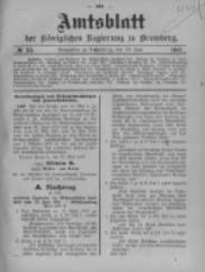 Amtsblatt der K&ouml;niglichen Preussischen Regierung zu Bromberg. 1907.06.20 No.25