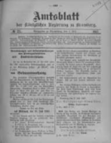 Amtsblatt der K&ouml;niglichen Preussischen Regierung zu Bromberg. 1907.07.04 No.27