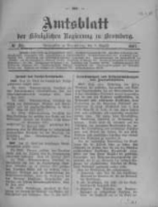 Amtsblatt der K&ouml;niglichen Preussischen Regierung zu Bromberg. 1907.08.08 No.32
