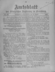 Amtsblatt der Königlichen Preussischen Regierung zu Bromberg. 1907.08.29 No.35