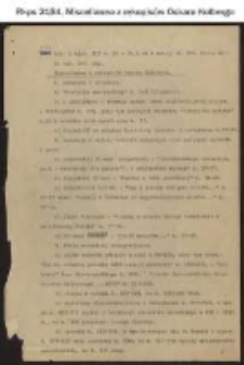 Zbiory Specjalne Biblioteki Naukowej PAN i PAU w Krakowie: Teka Miscellanea