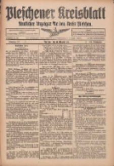 Pleschener Kreisblatt: Amtlicher Anzeiger f&uuml;r den Kreis Pleschen 1915.08.14 Jg.63 Nr65