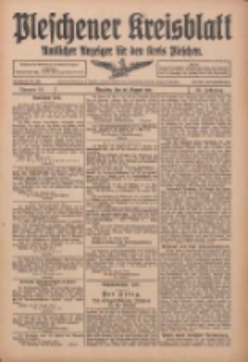Pleschener Kreisblatt: Amtlicher Anzeiger f&uuml;r den Kreis Pleschen 1915.08.25 Jg.63 Nr68