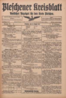 Pleschener Kreisblatt: Amtlicher Anzeiger f&uuml;r den Kreis Pleschen 1915.08.28 Jg.63 Nr69