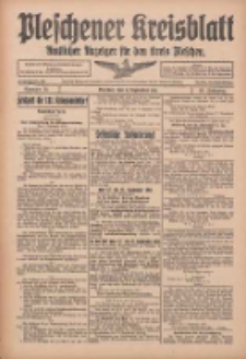 Pleschener Kreisblatt: Amtlicher Anzeiger für den Kreis Pleschen 1915.09.11 Jg.63 Nr73