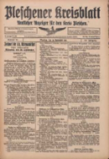 Pleschener Kreisblatt: Amtlicher Anzeiger f&uuml;r den Kreis Pleschen 1915.09.22 Jg.63 Nr76