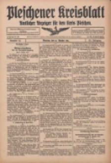 Pleschener Kreisblatt: Amtlicher Anzeiger f&uuml;r den Kreis Pleschen 1915.10.20 Jg.63 Nr84