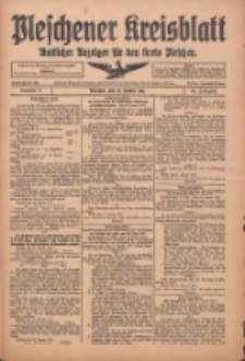 Pleschener Kreisblatt: Amtlicher Anzeiger f&uuml;r den Kreis Pleschen 1916.01.29 Jg.64 Nr9