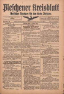 Pleschener Kreisblatt: Amtlicher Anzeiger für den Kreis Pleschen 1916.01.29 Jg.64 Nr9