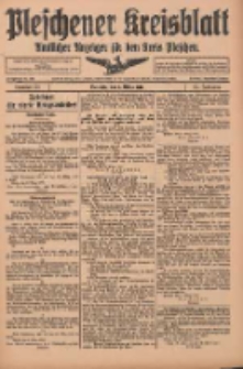 Pleschener Kreisblatt: Amtlicher Anzeiger f&uuml;r den Kreis Pleschen 1916.03.08 Jg.64 Nr20
