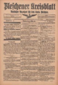 Pleschener Kreisblatt: Amtlicher Anzeiger f&uuml;r den Kreis Pleschen 1916.03.25 Jg.64 Nr25