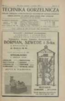 Technika Gorzelnicza: organ Związku Zawodowego Technik&oacute;w Gorzelniczych: poświęcony gorzelnictwu oraz pokrewnym gałęziom przemysłu rolnego i przetw&oacute;rczego 1922 sierpień/wrzesień R.1 Nr8/9