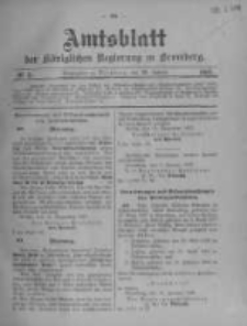 Amtsblatt der K&ouml;niglichen Preussischen Regierung zu Bromberg. 1908.01.23 No.4