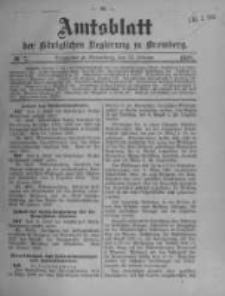 Amtsblatt der K&ouml;niglichen Preussischen Regierung zu Bromberg. 1908.02.13 No.7