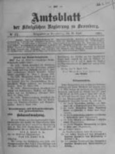 Amtsblatt der K&ouml;niglichen Preussischen Regierung zu Bromberg. 1908.04.23 No.17