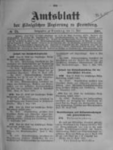Amtsblatt der K&ouml;niglichen Preussischen Regierung zu Bromberg. 1908.05.21 No.21