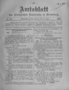 Amtsblatt der K&ouml;niglichen Preussischen Regierung zu Bromberg. 1908.06.11 No.24