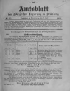 Amtsblatt der K&ouml;niglichen Preussischen Regierung zu Bromberg. 1908.07.02 No.27